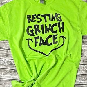 Resting grinch face Christmas shirt